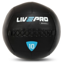 М"яч набивний медичний для кросфіту LiveUp 10кг, чорний, код: LP8103-10 М"яч набивний медичний для кросфіту LiveUp 10кг, чорний, код: LP8103-10