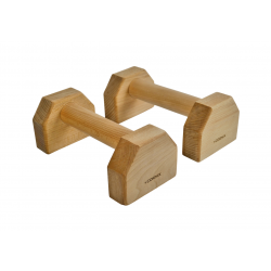 Упори для віджимань (паралетси) Cornix 50 см дерев'яні, подовжені, код: XR-0493 Упори для віджимань (паралетси) Cornix 50 см дерев'яні, подовжені, код: XR-0493