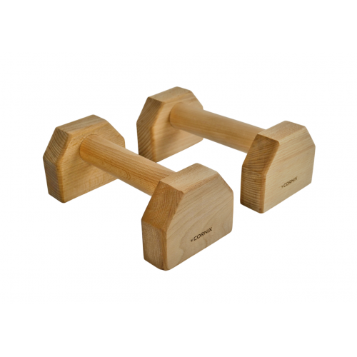 Упори для віджимань (паралетси) Cornix 50 см дерев'яні, подовжені, код: XR-0493