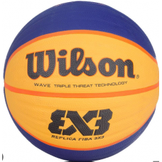 М'яч баскетбольний Wilson Fiba 3X3 Replica №6, синій-жовтий, код: 887768403096