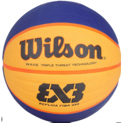 М'яч баскетбольний Wilson Fiba 3X3 Replica №6, синій-жовтий, код: 887768403096 М'яч баскетбольний Wilson Fiba 3X3 Replica №6, синій-жовтий, код: 887768403096