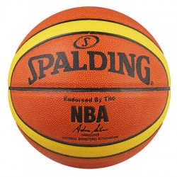 М"яч баскетбольний Spalding №7 PVC NBA помаранчевий зі смугою, код: SP7PVC/NL-WS