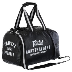Рюкзак-сумка спортивна Fairtex 2 в 1, 44л, чорний, код: GA-9477-S52