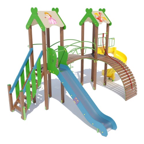 Ігровий комплекс Miros "Дві башти", код: DIO802.1 Ігровий комплекс Miros "Дві башти", код: DIO802.1