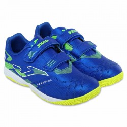 Футзалки взуття для міні-футболу дитяче на липучці Joma Powerfull 37-EUR/36-UKR, синій, код: POJS2404INV_36