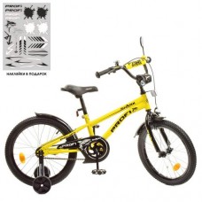 Велосипед дитячий Profi Kids Shark d=18, жовто-чорний, код: Y18214-1-MP
