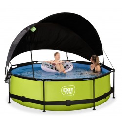 Басейн каркасний з навісом від сонця Exit "Лайм" 300 х 76 см, код: 30.35.40.40 Басейн каркасний з навісом від сонця Exit "Лайм" 300 х 76 см, код: 30.35.40.40