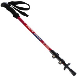 Палка трекінгова для скандинавської ходьби з пробковою ручкою HAOyANG 65-135см, червоний, код: TY-2954_R Палка трекінгова для скандинавської ходьби з пробковою ручкою HAOyANG 65-135см, червоний, код: TY-2954_R