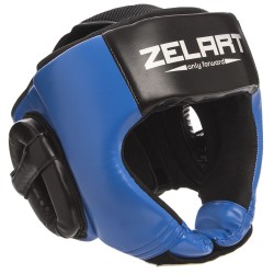 Шолом боксерський відкритий Zelart L синій-чорний, код: BO-1386_LBL-S52