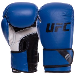 Рукавички боксерські на липучці UFC Pro Fitness 12oz, синій, код: UHK-75035-S52