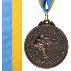 Медаль спортивна зі стрічкою PlayGame Великий Теніс бронза, код: C-8759_B
