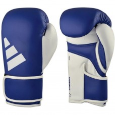 Боксерські рукавички Adidas Speed 165 з ліцензією WAKO, 10oz, синій-білий, код: 15581-1138