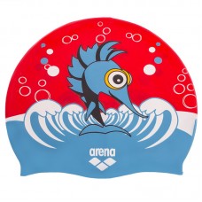 Шапочка для плавання дитяча Arena AWT Multi червоний-блакитний, код: AR91925-20_RN