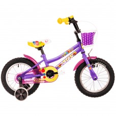 Дитячий велосипед DHS Daisy 1402 14", фіолетовий, код: 22214021850-IN