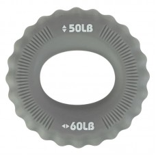 Еспандер кистьовий кільце з подвійним навантаженням Jello, навантаження 50LB-60LB, сірий, код: FI-0647_GR Еспандер кистьовий кільце з подвійним навантаженням Jello, навантаження 50LB-60LB, сірий, код: FI-0647_GR