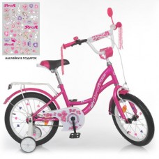 Велосипед дитячий Profi Kids Butterfly d=16, фуксія, код: Y1626-MP