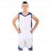 Форма баскетбольна майка та шорти Lidong 4XL, білий-синій, код: L046_4XLWBL
