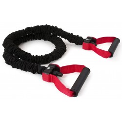 Еспандер трубчастий Adidas Power Tube 122 см, чорний-червоний, код: 885652000277