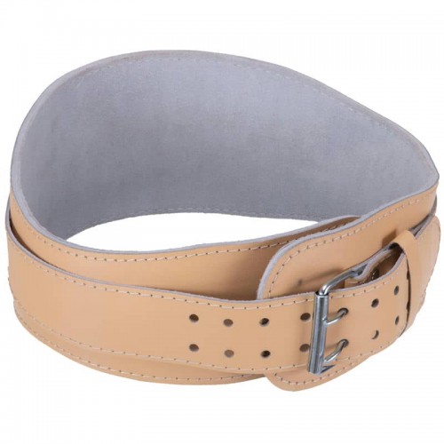 Пояс атлетичний шкіряний Zelart ширина 15см бежевий, код: SB-165351-S52