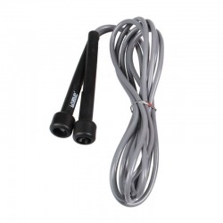 Скакалка в тубусі LiveUp PVC JumpRope 2700 мм, сірий, код: 6951376100655 Скакалка в тубусі LiveUp PVC JumpRope 2700 мм, сірий, код: 6951376100655