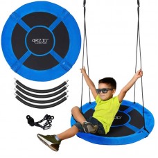 Гойдалка-гніздо кругла 4FIZJO L 100 см Black/Blue, код: P-5907739314529 Гойдалка-гніздо кругла 4FIZJO L 100 см Black/Blue, код: P-5907739314529