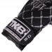 Рукавички боксерські Top King Chain шкіряні 14 унцій, чорний-срібний, код: TKBGCH_14BKS-S52
