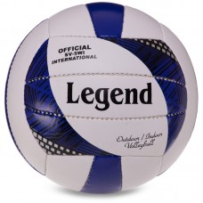 М"яч волейбольний Legend №5 PU білий-синій, код: VB-3126_BL-S52