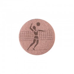 Жетон на медаль або кубок PlayGame Волейбол 2,5 см бронза, код: 25-0106_B