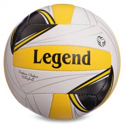 М"яч волейбольний Legend №5 PU, білий-жовтий-чорний, код: LG0143