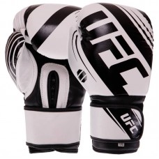 Рукавички боксерські Rush UCF 14 унцій, білий-чорний, код: BO-0574_14WBK Рукавички боксерські Rush UCF 14 унцій, білий-чорний, код: BO-0574_14WBK