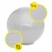 М"яч для фітнесу (фітбол) Cornix Anti-Burst 75 см, срібний, код: XR-0365