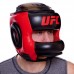 Шолом боксерський з бампером шкіряний UFC PRO XL чорний UHK-75065-S52