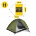 Намет туристичний Mountain Goat Prime Duo 2-місний Olive, код: P-5905973406567
