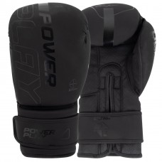 Боксерські рукавиці PowerPlay Ultra Mat 12 унцій, чорний, код: PP_3024_12oz_Black