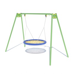 Гойдалка на металевих опорах Miros “Гніздо лелеки” 3200х1600х2140 мм, код: DIO322.5 Гойдалка на металевих опорах Miros “Гніздо лелеки” 3200х1600х2140 мм, код: DIO322.5