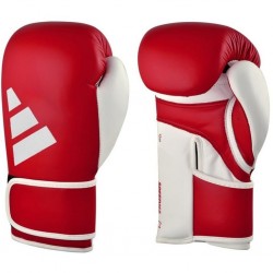 Боксерські рукавички Adidas Speed 165 з ліцензією WAKO, 10oz, червоний-білий, код: 15581-1139