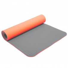 Килимок для фітнесу та йоги FitGo 6 мм помаранчевий-сірий, код: FI-3046_ORGR