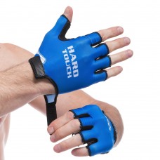 Рукавички для фітнеca FitGo Hard Toch розмір XL чорний-синій, код: FG-004_XLBKBL