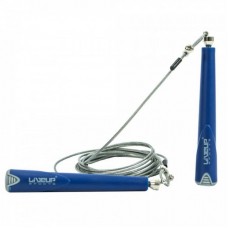 Скакалка швидкісна LiveUp Cable JumpRope 3000 мм, синій, код: 6951376109733