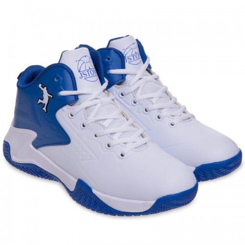 Кросівки для баскетболу Jdan розмір 38 (24см), білий-синій, код: OB-939-2_38WBL