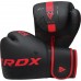 Боксерські рукавиці RDX F6 Kara Matte 12 унцій, чорний-червоний, код: BGR-F6MR-12OZ