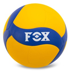 М"яч волейбольний FOX №5 PU, жовтий-синій, код: V330W-F-S52