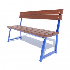 Лавка паркова із спинкою Miros 1600х600х950 мм, код: DIO914 Лавка паркова із спинкою Miros 1600х600х950 мм, код: DIO914