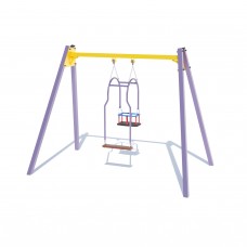 Гойдалка на металевих стійках Miros “Мама та малюк” 3250х2040х2420 мм, код: LIK106 Гойдалка на металевих стійках Miros “Мама та малюк” 3250х2040х2420 мм, код: LIK106