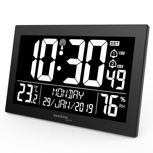 Настінний годинник Technoline WS8017 Black, код: DAS301334-DA