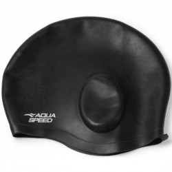 Шапочка для плавання Aqua Speed Ear Cap Comfort чорний, код: 5908217698940