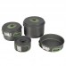 Набір посуду Bo-Camp Explorer 4 Pieces Hard Anodized Grey/Green, код: DAS301407-DA