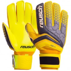 Рукавички воротарські із захистом пальців Reusch, розмір 9, лимонний-сірий, код: FB-915_9YGR