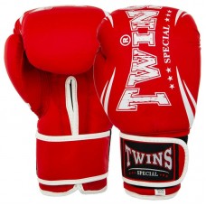 Боксерські рукавиці Twins PVC 12 унцій, червоний, код: BGVL-10_12R