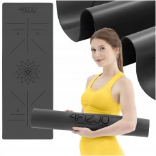 Килимок для йоги та фітнесу 4Fizjo PU 1830x680x4 мм, чорний, код: 4FJ0587